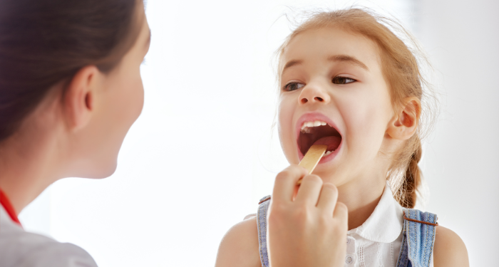 tongue ties and enlarged tonsils