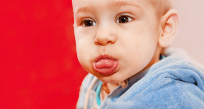 What is a tongue thrust
