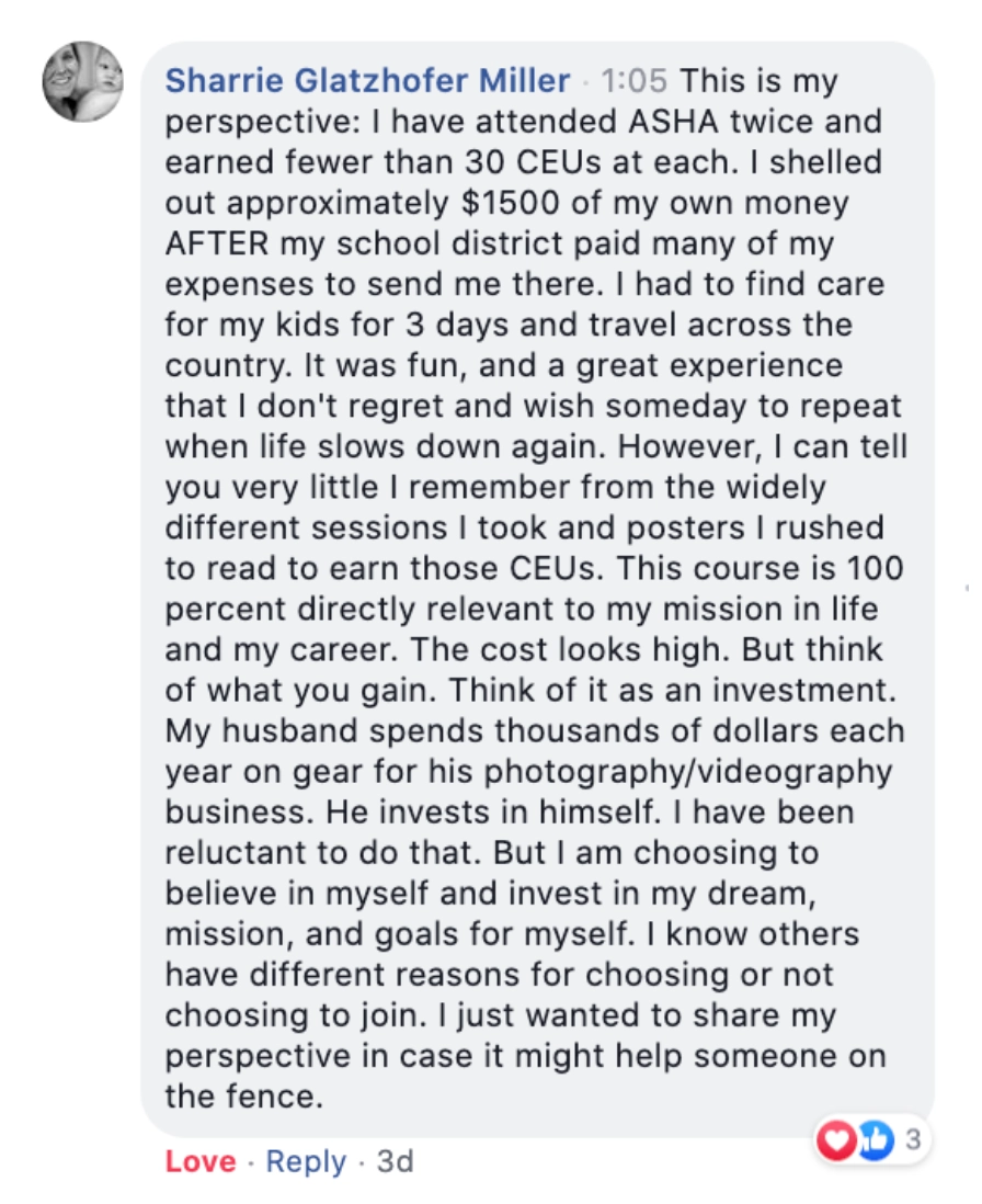 Feed The Peds community testimonial